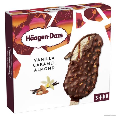 Ready Stock Haagen Dazs Stick Bar Vanilla Caramel Almond Multipack 3 X