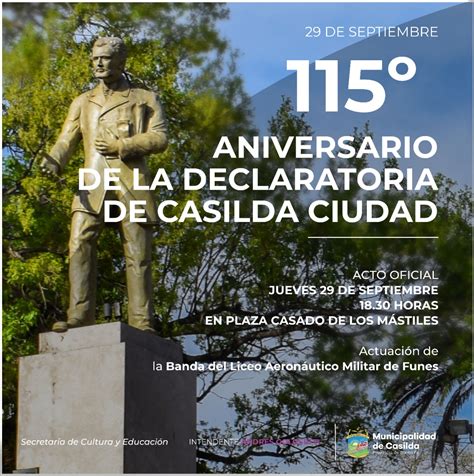 En El 115 Aniversario De Casilda Como Ciudad La Voz De Casilda