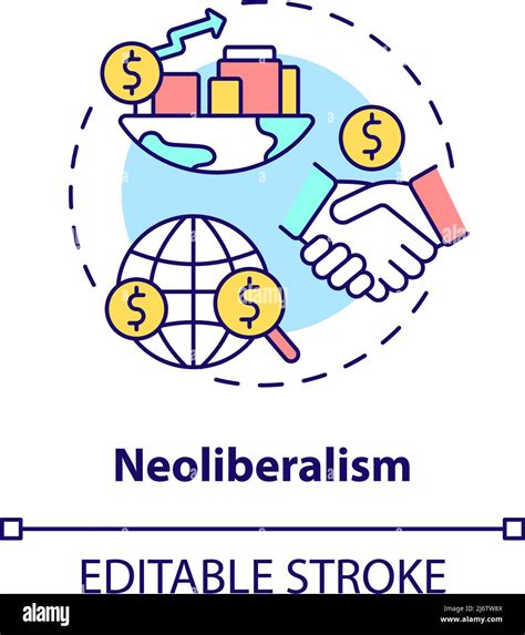 Neoliberalism Concept Icon Stock Vector Image And Art Alamy