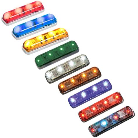 Buy Small Thin Line Led Marker Lights Big Rig Chrome Shop