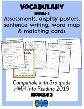 Vocabulary Activities Assessment 3rd Grade HMH Into Reading Module 2