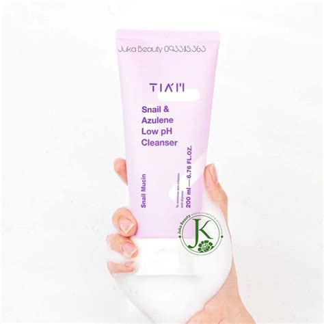 Sữa Rửa Mặt Làm Dịu Phục Hồi Tiam Snail & Azulene Low PH Cleanser 200m ...