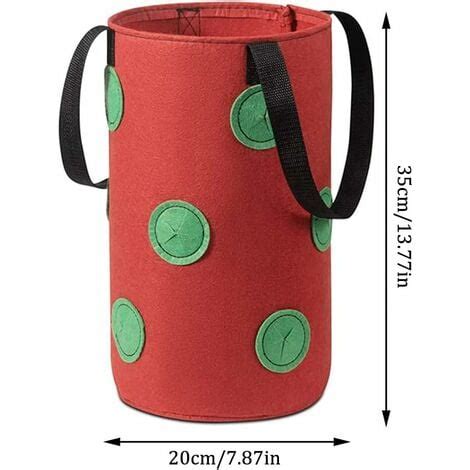 Aiducho Pcs Sac De Plantation Pour Fraise Sacs De Culture Fraises