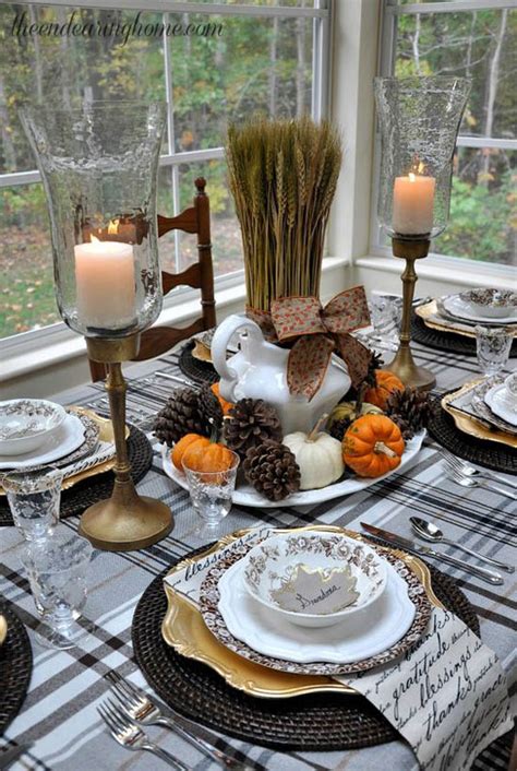 35 Best Thanksgiving Table Decorations And Place Settings