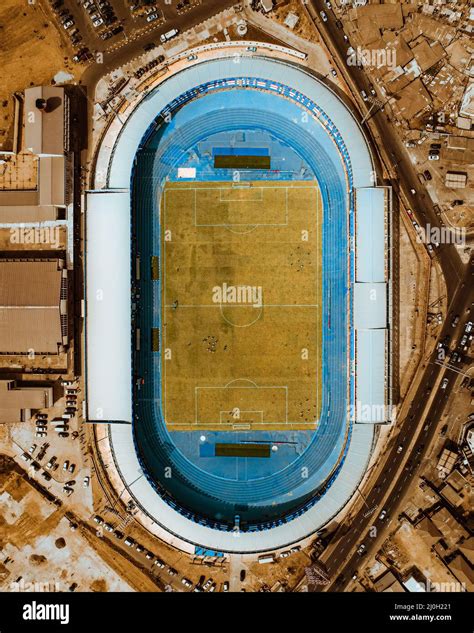 Aerial view of a stadium Stock Photo - Alamy