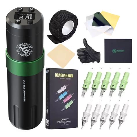 Dragonhawk Styler Kit De Tatuaje Inalámbrico Máquina Profesional