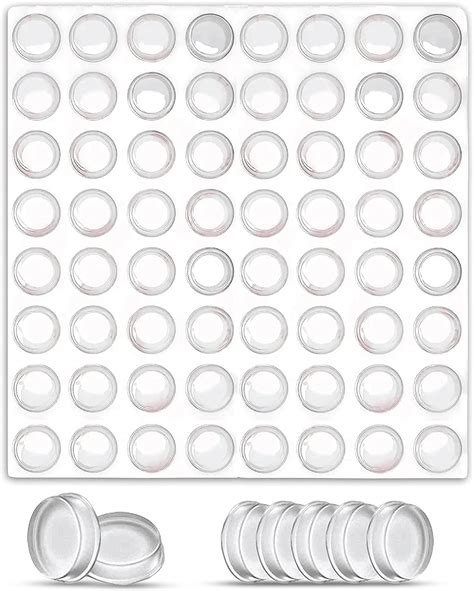 Clear Cabinet Door Bumpers 128 Pcs Sound Dampening And Surface