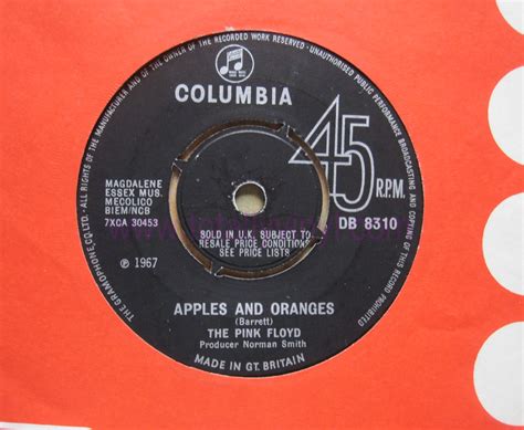 Totally Vinyl Records Pink Floyd The Apples And Oranges 7 Inch