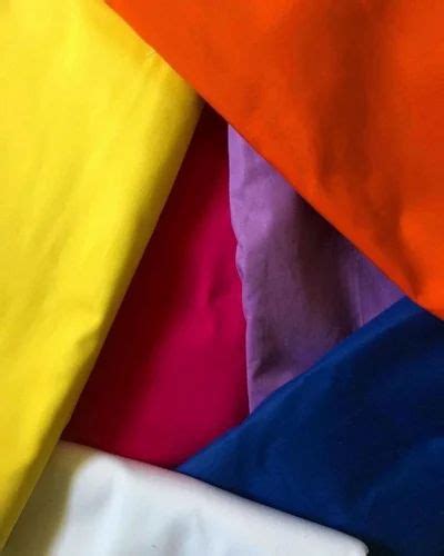 Plain Solids Polyster Taffeta Fabrics Polyester Silk Multicolour At