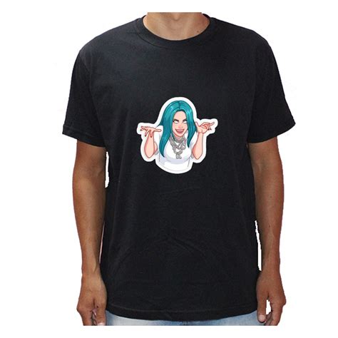 Camiseta Unissex Billie Eilish Cantora Camisa Masculina Feminina