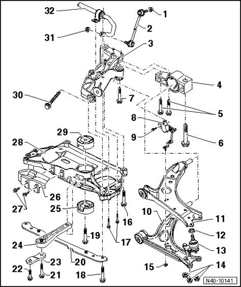 Revue Technique Automobile Volkswagen Golf Berceau Barre