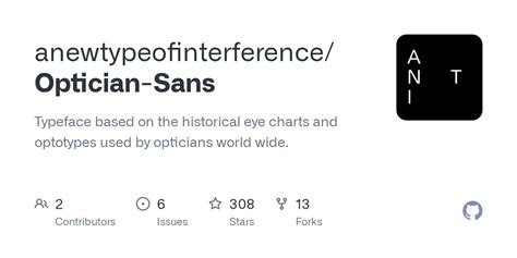 Github Anewtypeofinterference Optician Sans Typeface Based On The Historical Eye Charts And