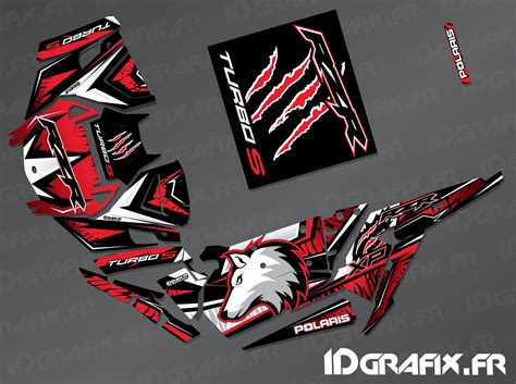 Kit D Coration Wolf Edition Rouge Idgrafix Polaris Rzr T