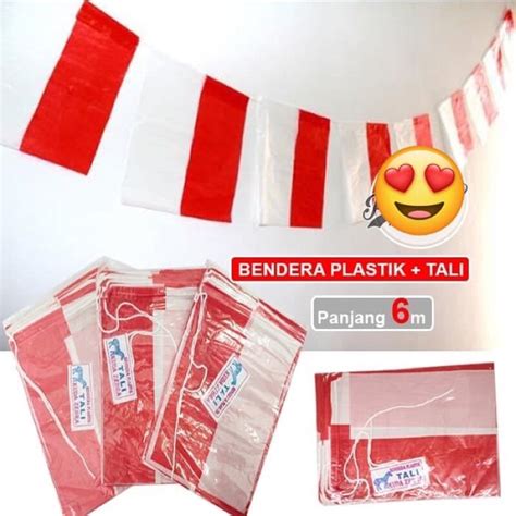 Jual Bendera Merah Putih Umbul Umbul Bendera Tali Viral Shopee Indonesia