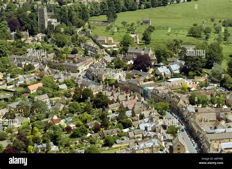 Aerial View Of Chipping Campden Gloucestershire Stock Photo 3797949