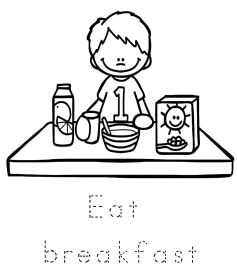 Little Girls Daily Routine Coloring Page Free Printable Coloring