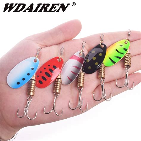 5pcs Lot Fishing Spoon Lures Spinner Bait 2 5g 3 5g 5 5g Fishing