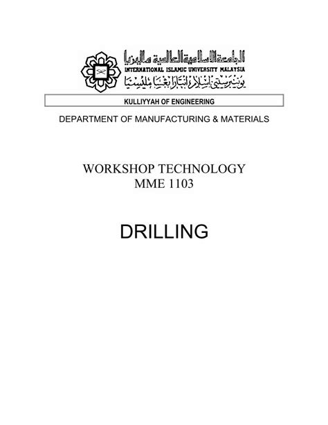 PDF Drilling Process DOKUMEN TIPS