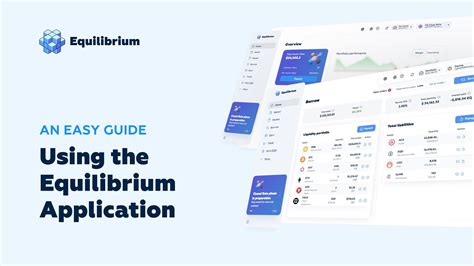 How To Use The Equilibrium Application An Easy Guide Youtube