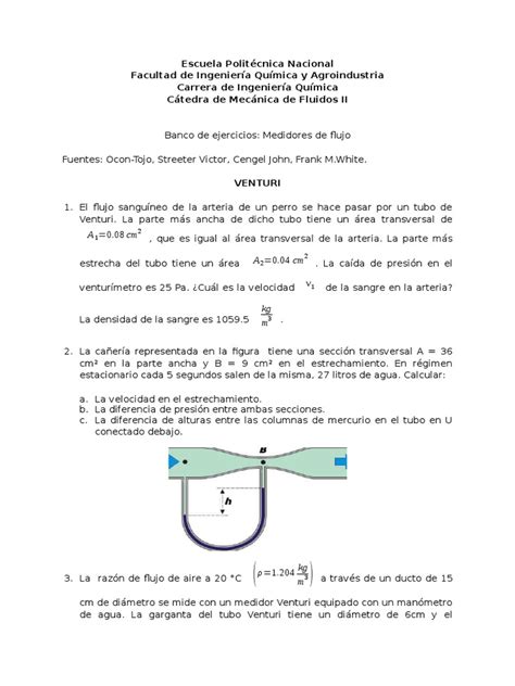 PDF Banco De Ejercicios Medidores De Flujo DOKUMEN TIPS