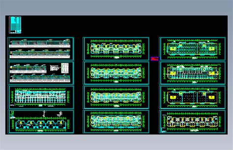 6f1商住楼1电施autocad 2000模型图纸下载 懒石网