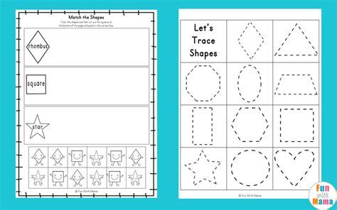 Shape Tracing Worksheets To Download Shape Tracing 539