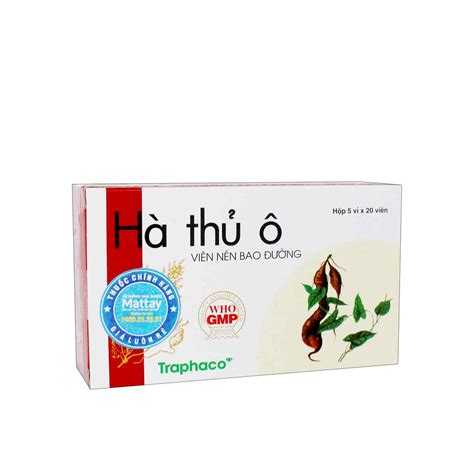 Hà Thủ Ô Đỏ ( Traphaco) - Hộp 100 viên - Điều trị thiếu máu, ù tai