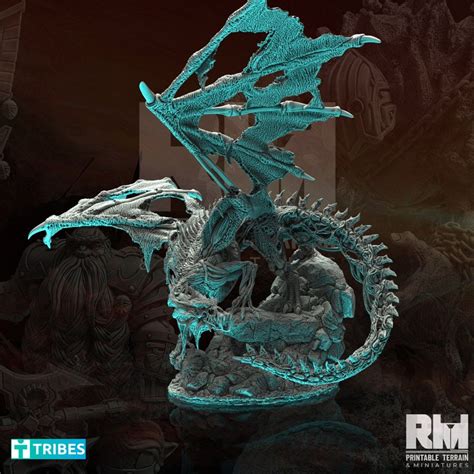 Undead Dragon Very Large Dragon For Dnd E5 Dsa Pathfinder Resin