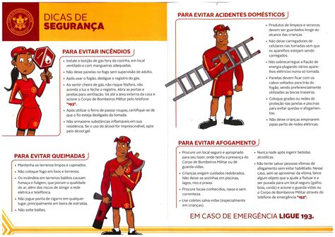 Corpo de Bombeiros Militar divulga folder informativo com dicas de ...