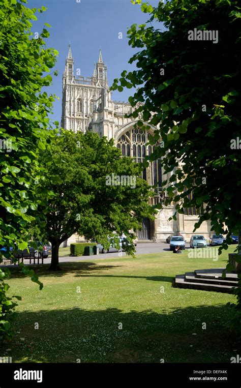 St Peters Cathedral Church, Gloucester, Gloucestershire, England Stock ...