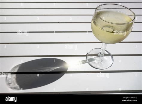 A Glass of Greek Retsina White Wine Stock Photo - Alamy