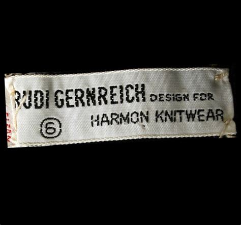 Rudi Gernreich Label For Zipper Dress Circa Source Metmuseum