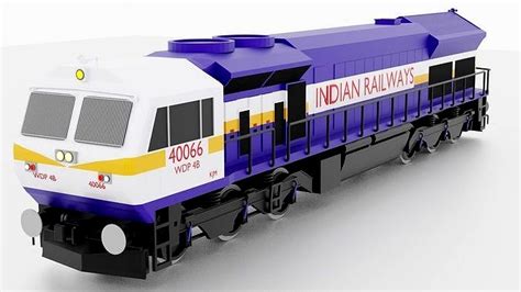 Wdp 4b Of Indian Railway 3d Model