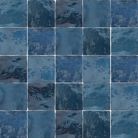 Mtod0034 Classic 1×1 Stacked Squares Blue Glossy Glass Mosaic Tile Artofit