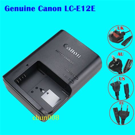 Genuine Canon LC E12E Charger For EOS M2 M10 M50 M100 M200 SX70HS Kiss