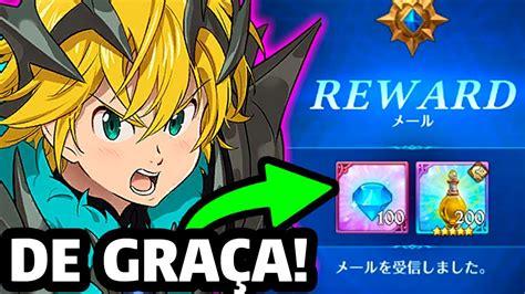 100 DIAMANTES DE GRAÇA SKIN DO MELIODAS PURGATÓRIO CHEGANDO The