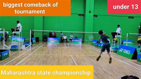 Good Comeback Yonex Sunrise Maharashtra State Championship Under