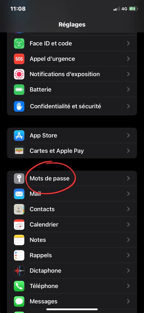 Comment afficher les mots de passe enregistrés sur un iPhone