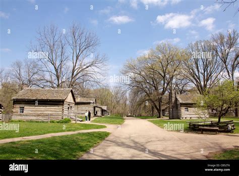 Lincoln's New Salem State Historic Site, Illinois Stock Photo - Alamy