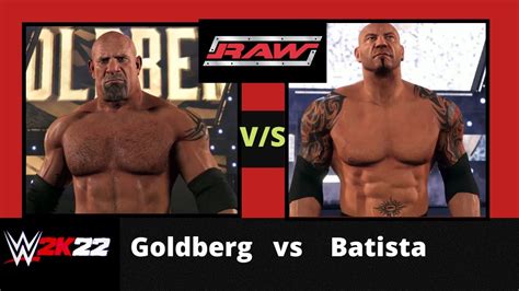 Wwe K Goldberg Vs Batista Xbox Series X Gameplay Youtube