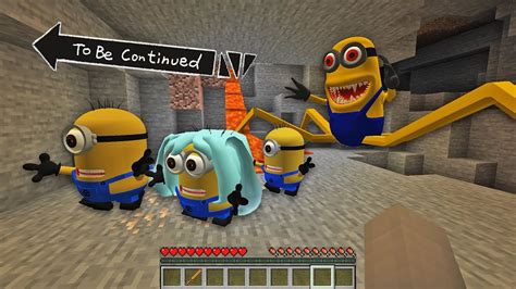 Spider Minionexe Attack Minions In Minecraft Scary Minion Vs Minions