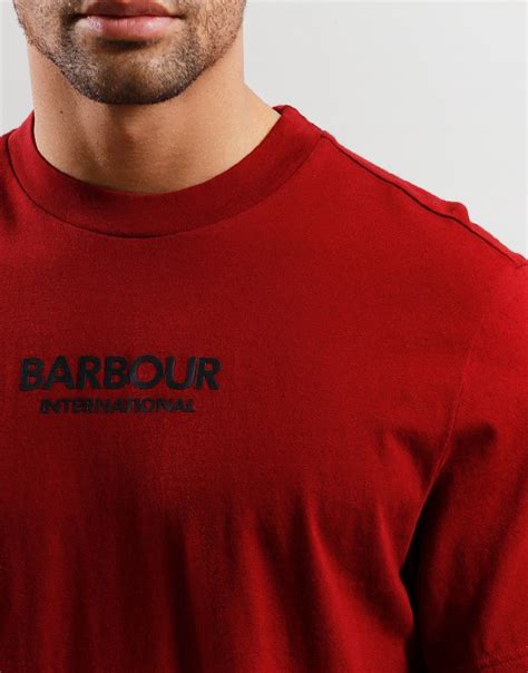 Barbour International Formula T Shirt Wine Terraces Menswear