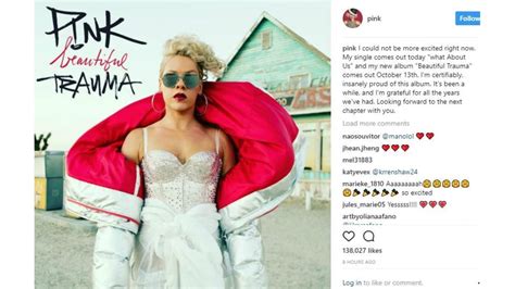 Pink Announces New Beautiful Trauma Album 8days