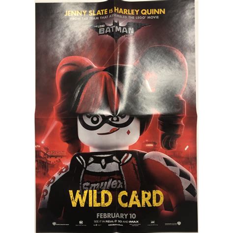 Lego Batman Movie Poster Harley Quinn Wild Card Brick Owl Lego