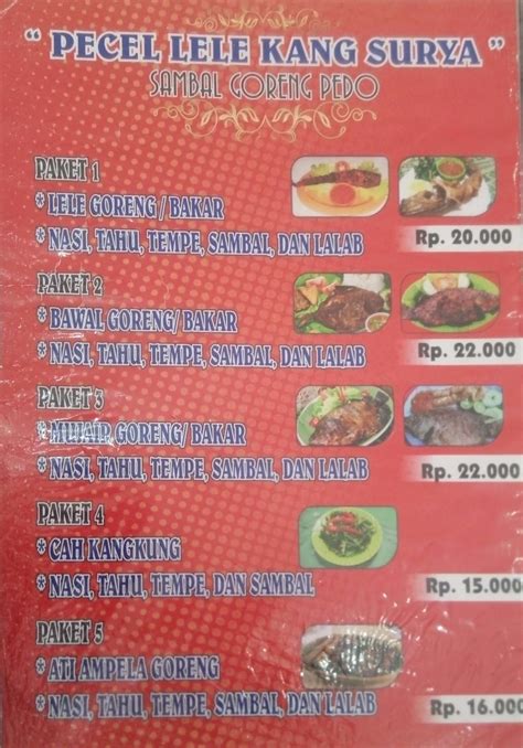 Pecel Lele Kang Surya Terdekat Restoran Dan Tempat Makan Indonesia