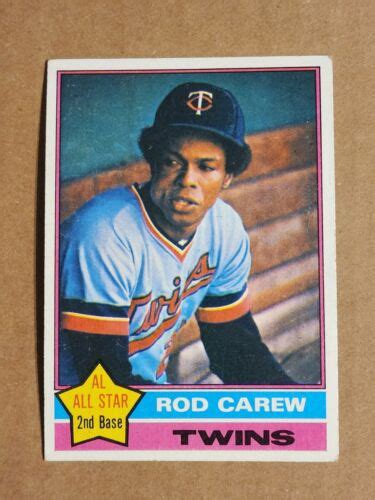 Topps Baseball Set Rod Carew Minnesota Twins Ex Ebay