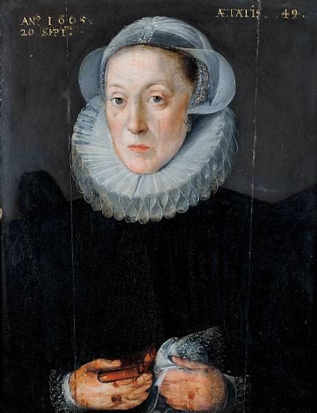 British School 16th Century Portrait Of A Lady Thought To Be