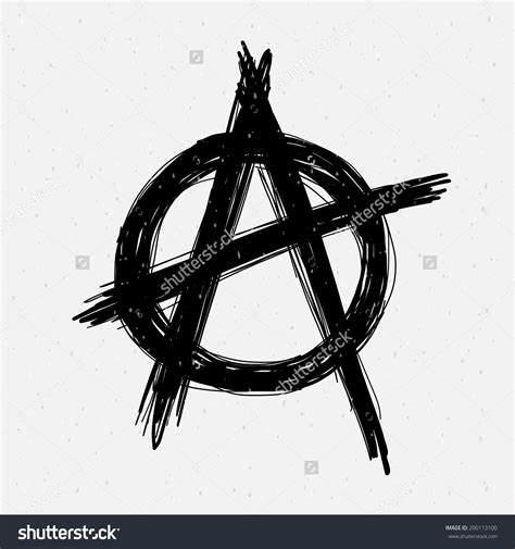anarchy symbol vector  getdrawings