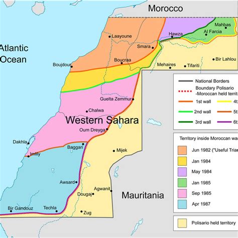 Map Of Western Sahara S Walls Note Creative Commons License From