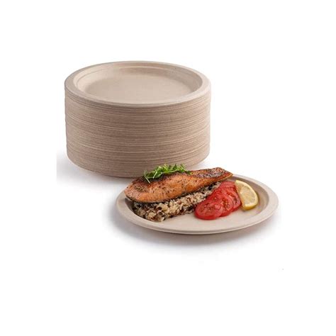 Yien Pcs Super Rigid Paper Plates Biodegradable And Compostable